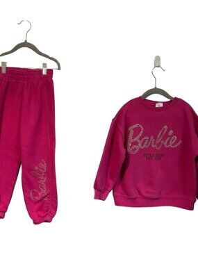 Zara   Girls Tracksuit Set  Barbie  Pink Size 6-7 120 cm